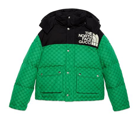 gucci the north face jacket green|north face x Gucci outlet.